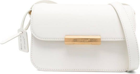 Off-White Crossbodytas met logoplakkaat Wit