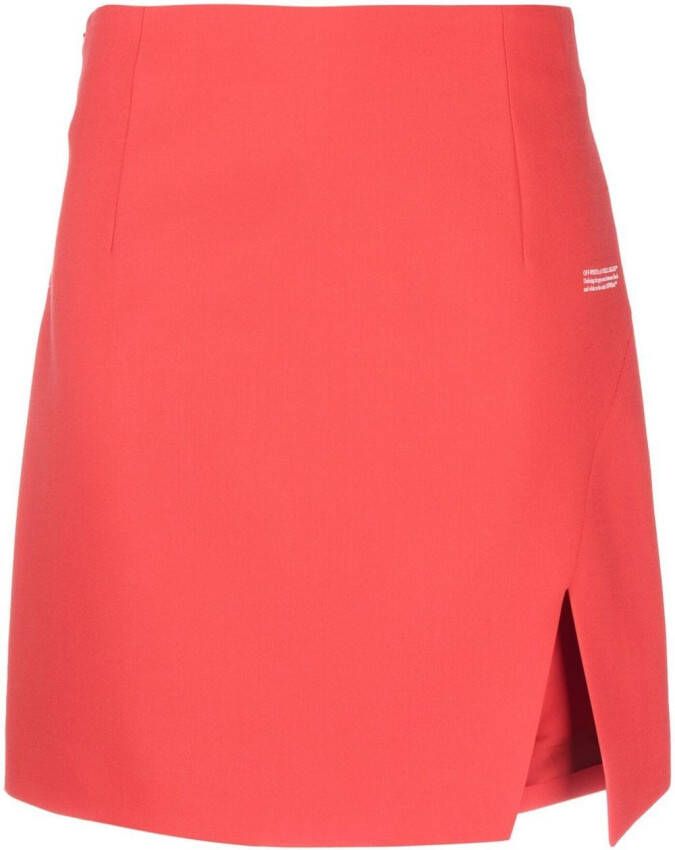 Off-White High waist rok Rood