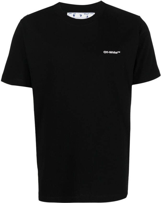 Off-White T-shirt met logoprint Zwart