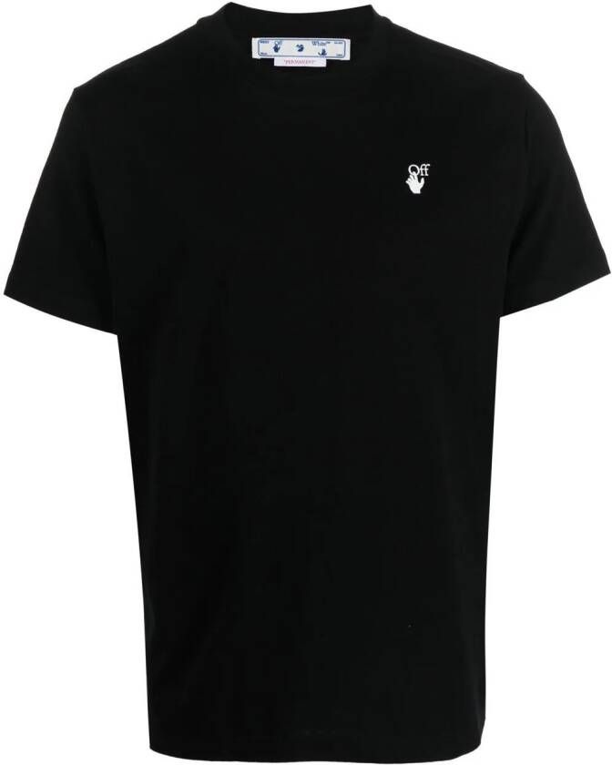 Off-White logo-print short-sleeve T-shirt Zwart