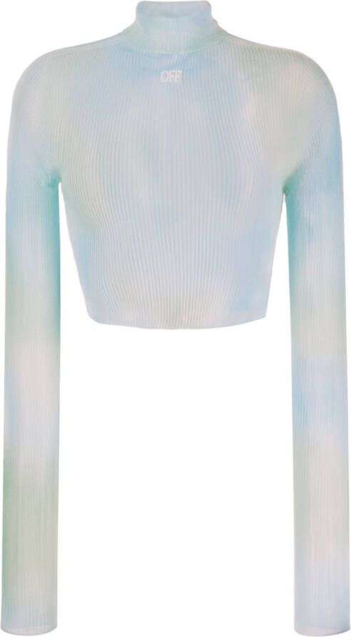 Off-White Cropped top Blauw