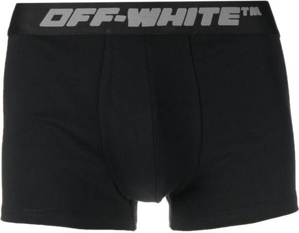Off-White Boxershorts met logoband Zwart