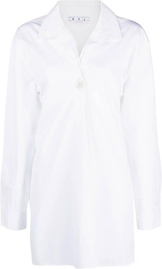 Off-White Blouse met knopen Wit