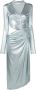 Off-White Mini-jurk met metallic-effect Blauw - Thumbnail 1