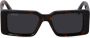 Off-White Eyewear Milano zonnebril met schildpadschild design Bruin - Thumbnail 1