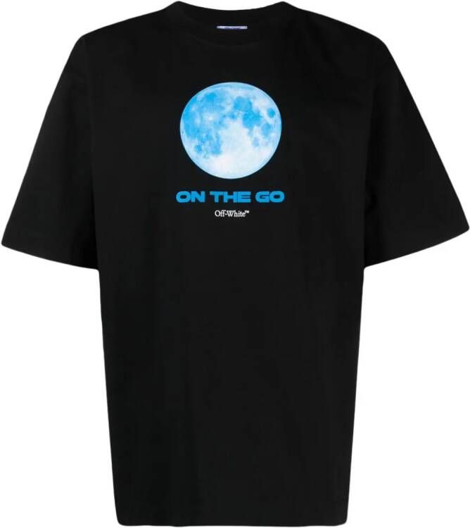 Off-White Katoenen T-shirt Zwart