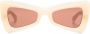 Off-White Nashville zonnebril met geometrisch montuur Beige - Thumbnail 1