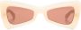 Off-White Eyewear Nashville zonnebril met geometrisch montuur Beige - Thumbnail 1