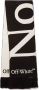 Off-White No Offense sjaal met intarsia logo Zwart - Thumbnail 2