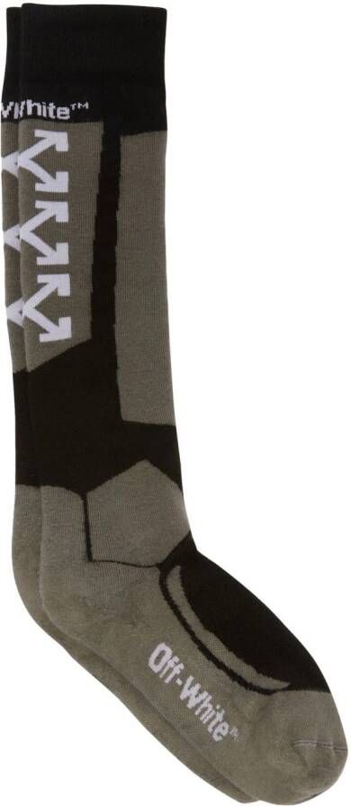 Off-White Sokken met logo Grijs