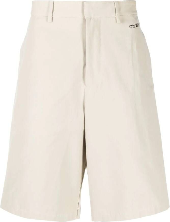 Off-White Bermuda shorts Beige