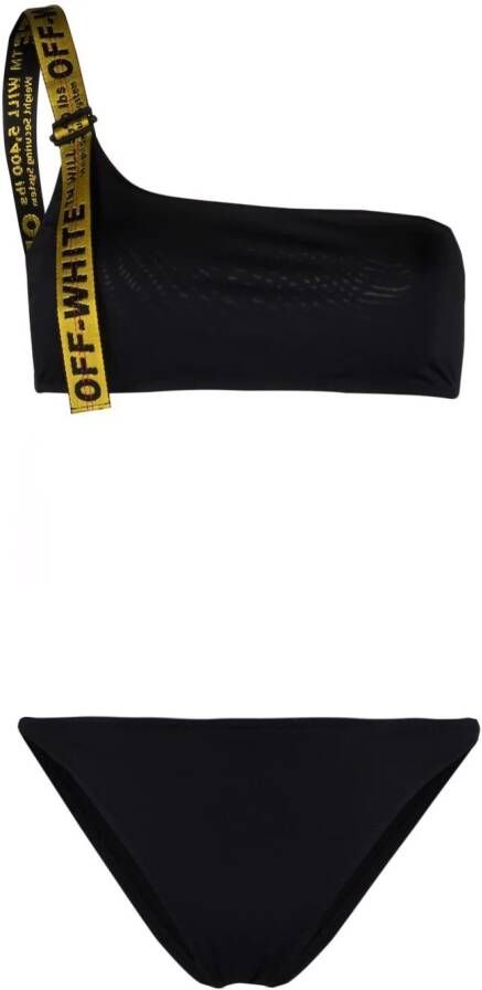 Off-White Bikini met bandje Zwart