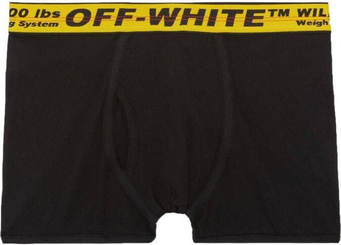 Off-White Boxershorts met tailleband Zwart