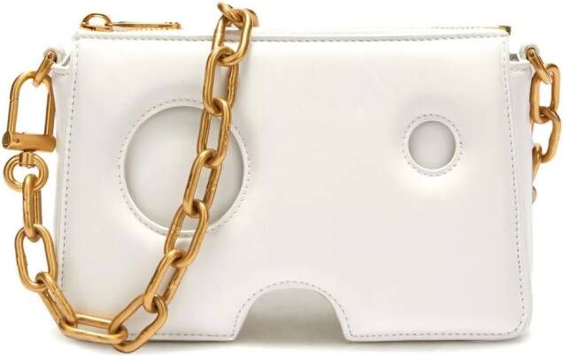 Off White Stijlvolle Leren Tas White Dames