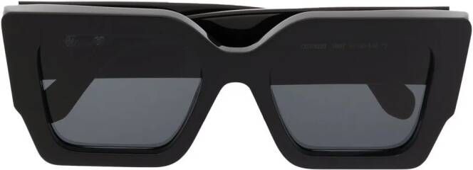 Off-White Catalina zonnebril met vierkant montuur Zwart