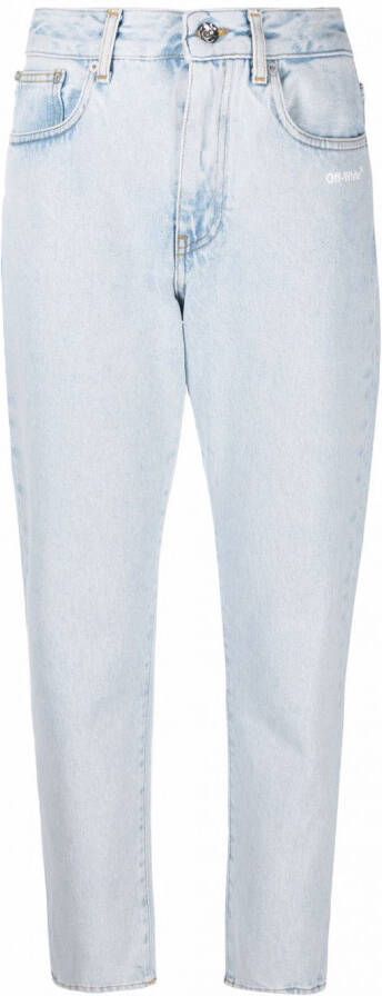 Off-White Cropped jeans Blauw