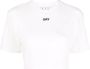 Off White Ivoor stretch katoen t-shirt White Dames - Thumbnail 1