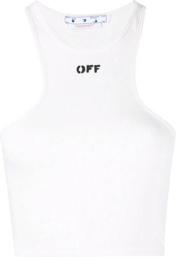 Off White Mouwloos topje Wit Dames
