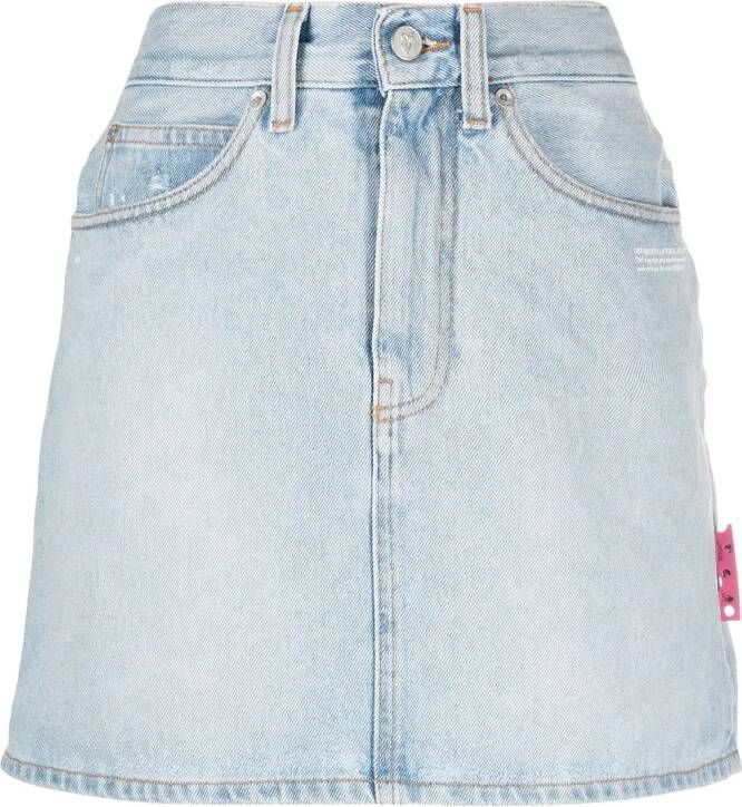 Off-White Denim mini-rok Blauw