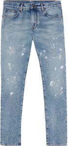 Off-White Gerafelde jeans Blauw