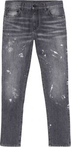 Off-White Gerafelde jeans Grijs