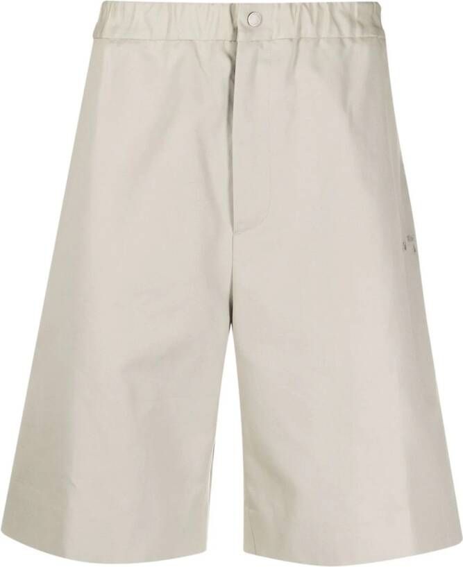 Off-White Elastische bermuda shorts Beige