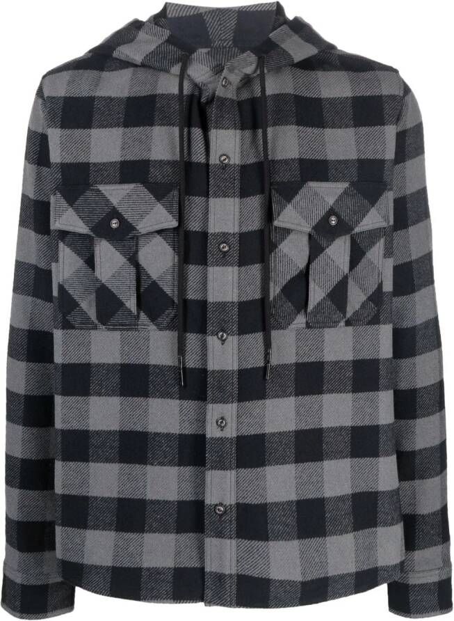Off-White Geruit overhemd Grijs