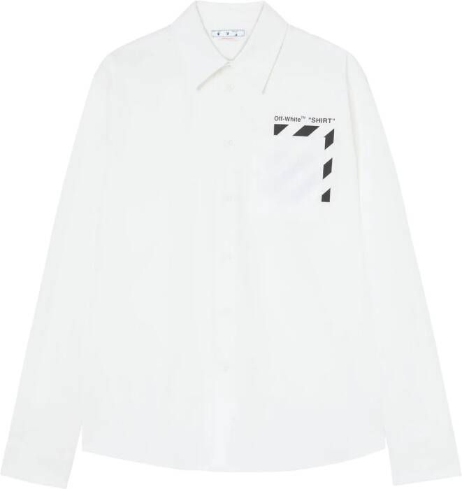 Off-White Gestreept overhemd Wit