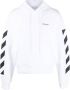 Off-White Gestreepte hoodie Wit - Thumbnail 1