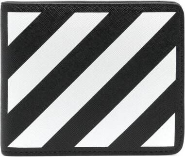 Off-White Gestreepte pasjeshouder Zwart