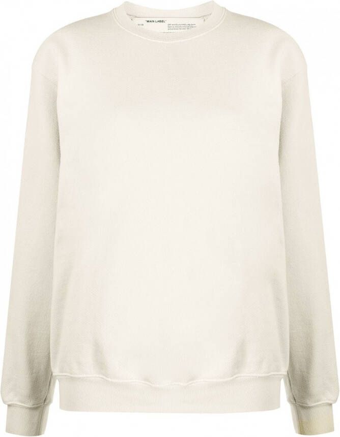 Off-White Gestreepte sweater Beige