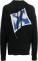 Off-White Grofgebreide hoodie Zwart - Thumbnail 1