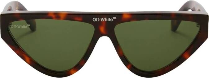 Off-White Gustav zonnebril met getinte glazen Groen