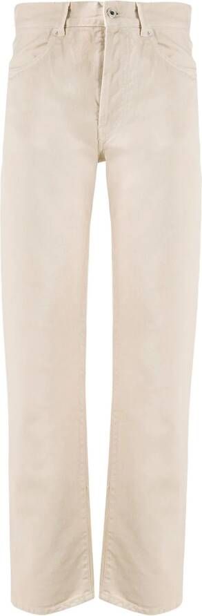Off-White High waist jeans Beige