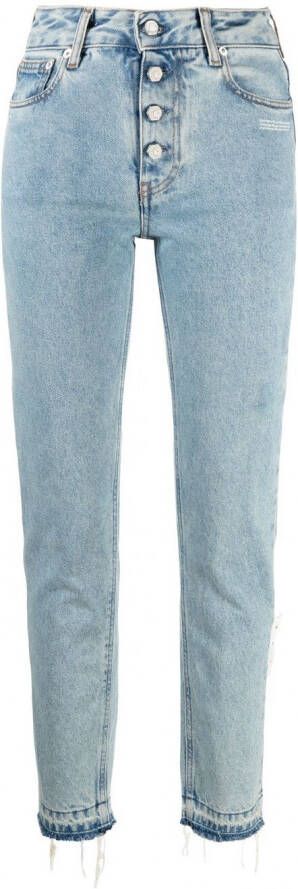 Off-White High waist jeans Blauw
