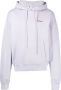 Off-White Hoodie met pijlprint Paars - Thumbnail 1