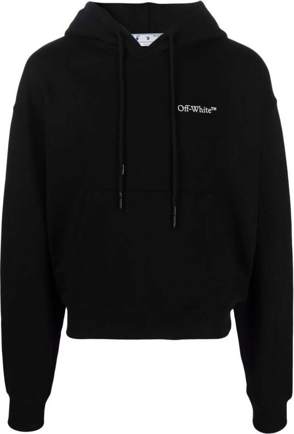 Off-White Hoodie met print Zwart