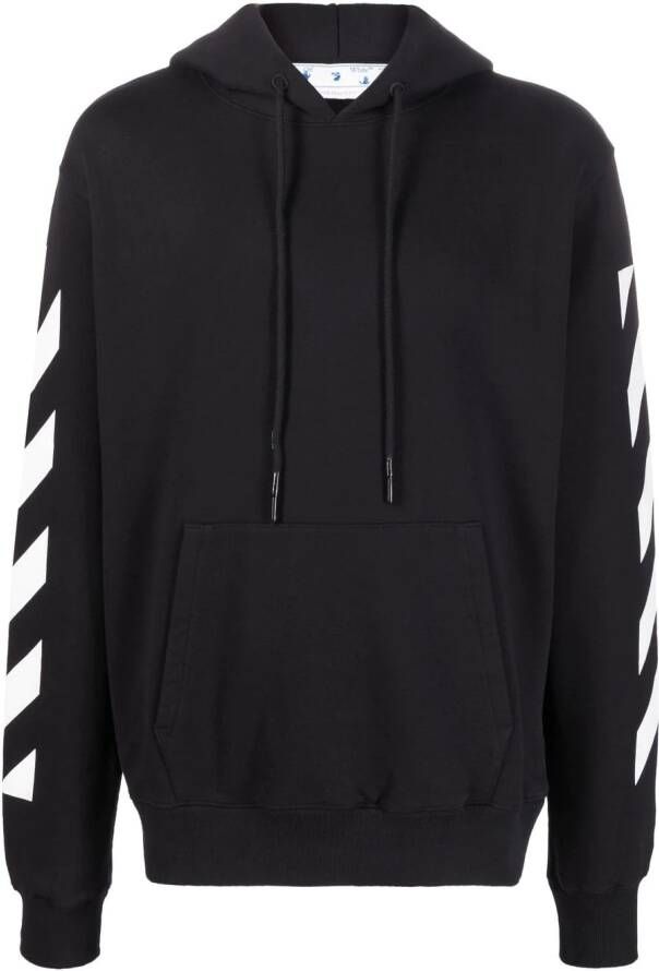 Off-White Hoodie met print Zwart