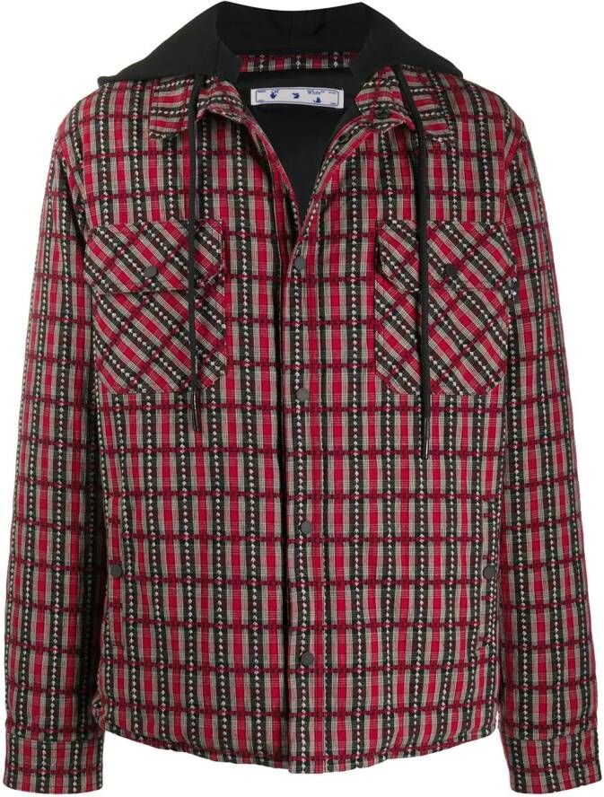 Off-White Jack met capuchon Rood