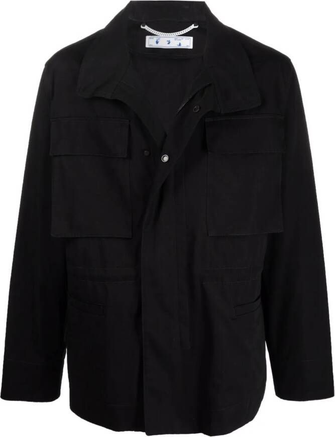 Off-White Jack met pijlpatroon Zwart
