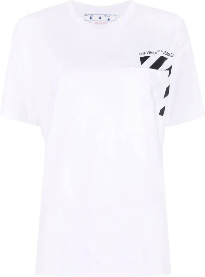 Off-White Jersey T-shirt Wit