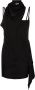 Off-White Jurk met sjaaldetail Zwart - Thumbnail 1