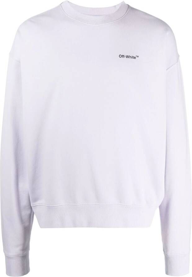 Off-White Katoenen sweater Paars