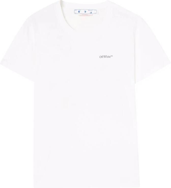 Off-White Katoenen T-shirt Wit
