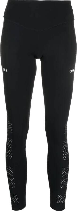 Off-White Legging met logoprint Zwart