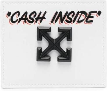 Off-White Leren pasjeshouder Wit