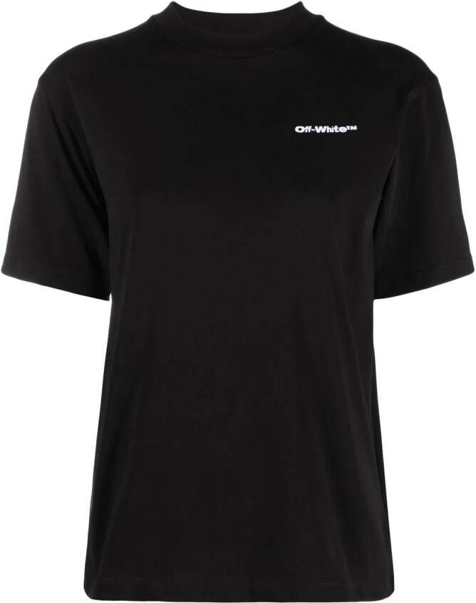 Off-White T-shirt met logoprint Zwart