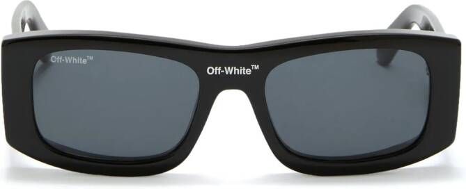 Off-White Lucio zonnebril met rechthoekig montuur Grijs