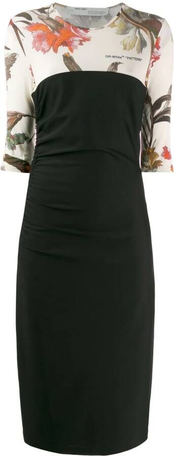 Off-White Midi-jurk Zwart
