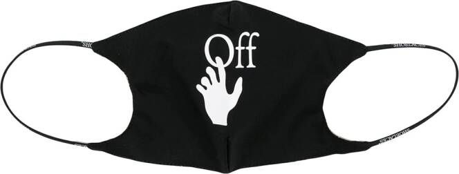 Off-White Mondkapje met logo Zwart